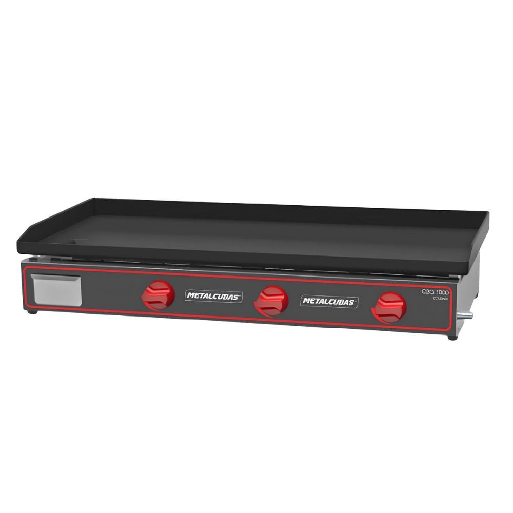 PLANCHA METALCUBAS CBG1000C | Plancha a Gas Compact | Acero Inoxidable | Restaurantes Taquerías Food trucks | Plancha de Asar para Tacos Hamburguesas Hot Dogs Tortas Paninis Comal Comercial Industrial Gas Eléctrica Taquería Fonda Restaurante Cocina Industrial Negocio