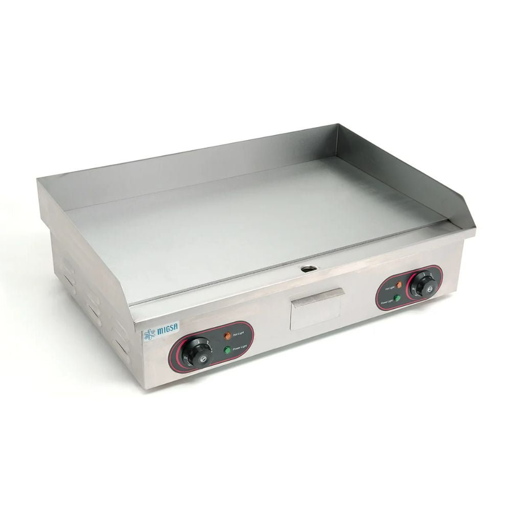 PLANCHA MIGSA BN-818B | Plancha | Frente 55 cm | Grill | Eléctrica | Acero Inoxidable | Taquería Restaurante Fonda