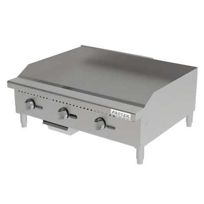 PLANCHA PROTEK 1029152 PLP- 900G | Plancha a Gas | 3 Quemadores | Acero Inoxidable | Restaurante Cocina Industrial Bistró Cafetería Hospital Local Plaza comercial Dark Kitchen Parrilla Hospital Hotel Cafetería Puesto Bar Panadería Chocolatería Ilustrativa