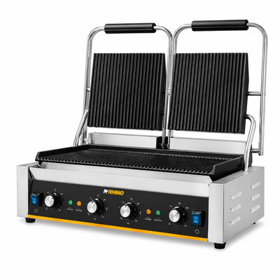 PLANCHA RHINO PLANPA-3600 | Plancha Panini Gril | Rango de Temperatura: 50° a 300 °C. | Restaurante Hotel Cafeteria Cafetería Establecimiento Comida Comida Rapida Bares Panaderias