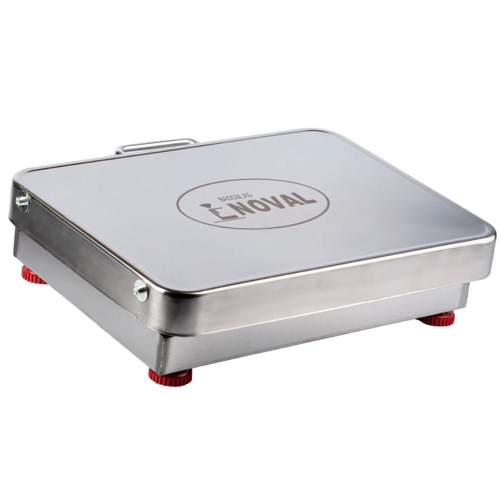 PLATAFORMA NOVAL PW-600 | Plataforma Inalámbrica | Plato en Acero | 600 Kg | Fabrica Verdulería Basculas Mostrador Restaurantes Pesar Tianguis Restaurante Verduras Carnes Colgantes Plataforma Carniceria Cremeria Contadora Cargar Colgante 