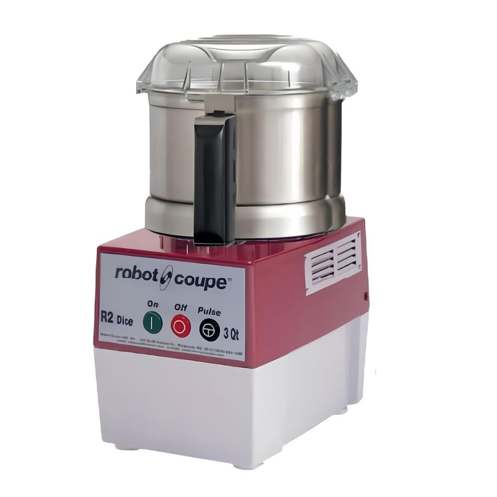 PROCESADOR COMBINADO ROBOT COUPE R2DICE ULTRA | Preparación de Vegetales | Tazón cutter de 2.9 L en acero inoxidable | Hoteles Buffets Panaderías | Procesador de Alimentos Cortadora de Vegetales Rebanadora Rallador Cubeteadora Comercial Industrial Acero Inoxidable Restaurante Cocina Industrial Hotel Banquetes
