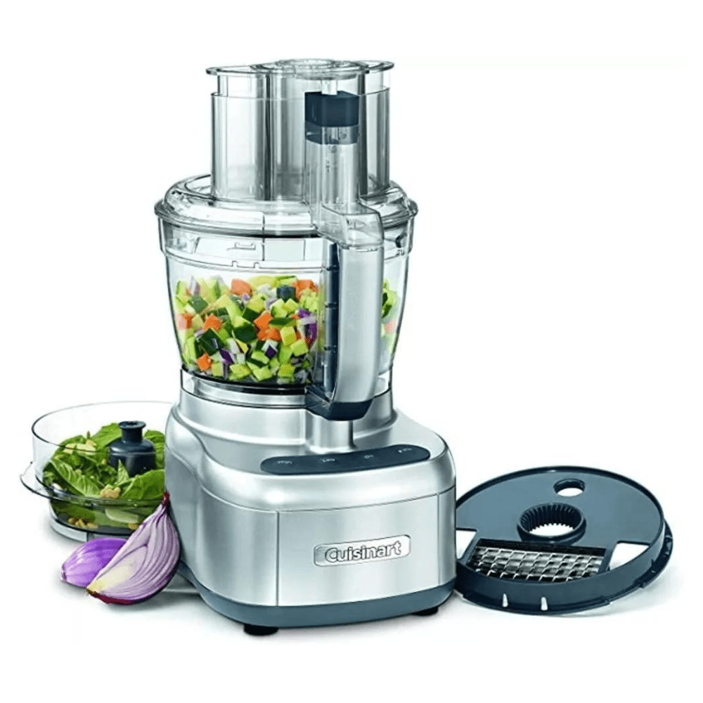 PROCESADOR KINGSTRONG CUISINART FP-13DSV |  Procesador de Alimentos | 13 Tazas | Acero Inoxidable | Panel Táctil | Cocina Restaurante Cafetería | Negocio Alimentos Corte Picado Fino Verduras Frutas Carne