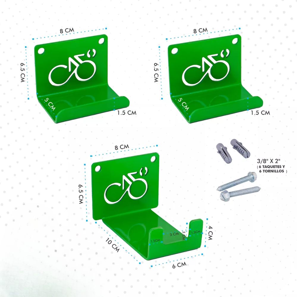 RACK MINDEJAL MLM2054880997 | Rack para Bicicletas  | De Pared | Acero | Espacios Libres Comercio Estación Bicicletas Almacenamiento Optimizar Espacios