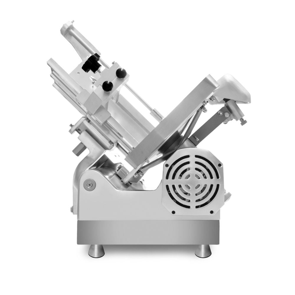 REBANADORA RHINO REBEN-350 | Rebanadora de Engranes para Carne Semi Congelada | Diámetro de Cuchilla: 350 mm | Restaurante Carnicería Cocina Industrial | Rebanadora de Carnes Frías Cortadora de Carne Embutidos Jamón Queso Industrial Automática Acero Inoxidable Carnicería Charcutería Cremería Restaurante Salchichonería
