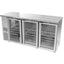 REFRIGERADOR ASBER ABBC-24-72-G HC / SG-HC | Refrigerador Contra Barra | 3 Puertas Cristal | Control Temperatura | Vinil y Acero | Horizontal | Bares Hoteles Restaurantes | Refrigerador Contra Barra Cervecero Enfriador de Bebidas Bajo Barra Botellero Exhibidor Acero Inoxidable Bar Cantina Restaurante Cervecería Antro Negocio