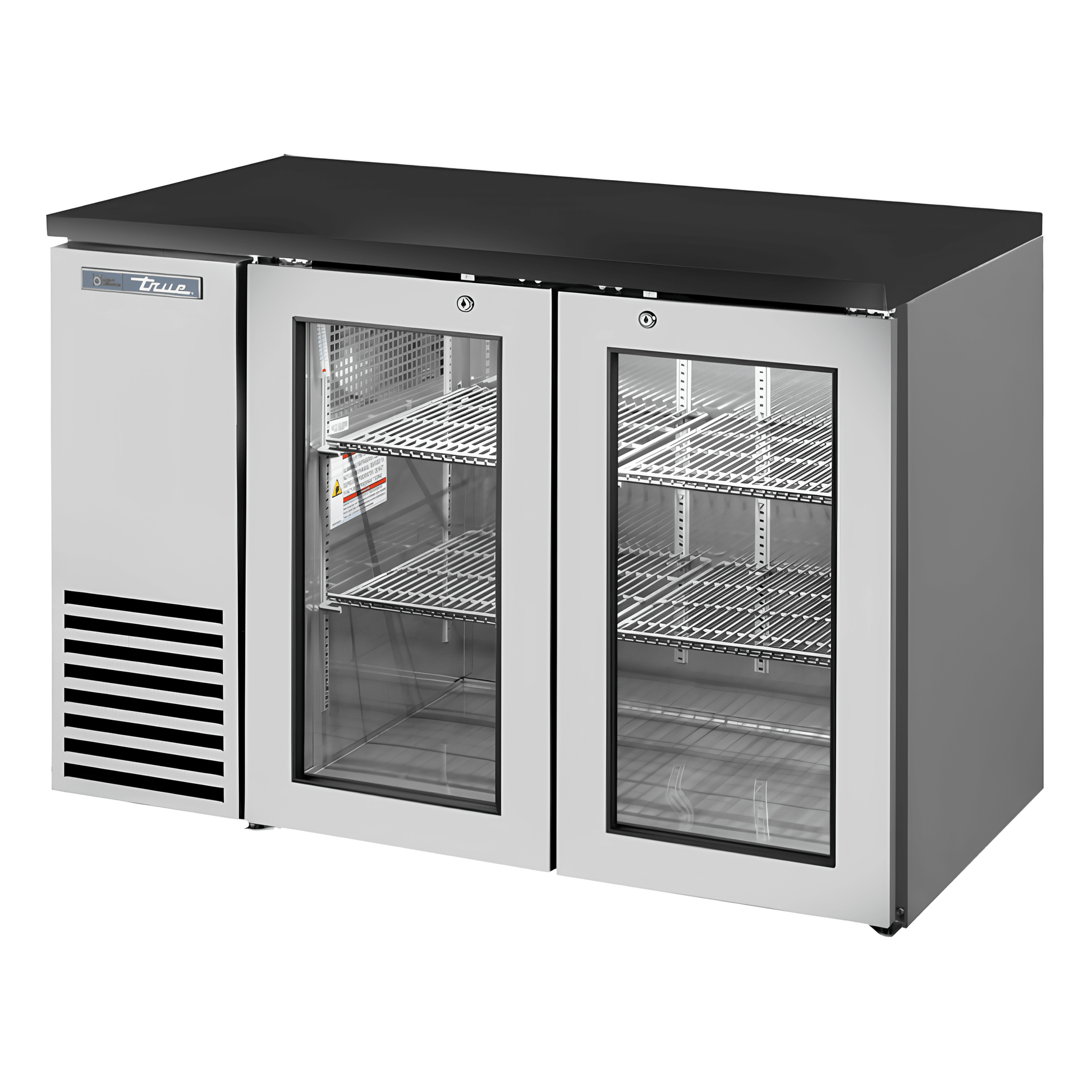 REFRIGERADOR BAJO BARRA TRUE TBB-24GAL-48G-S-HC-LD | Refrigerador Bajo Barra | 2 Puertas | 4 Estantes | Restaurante Bar Cafetería | Refrigerador Contra Barra Cervecero Enfriador de Bebidas Bajo Barra Botellero Exhibidor Acero Inoxidable Bar Cantina Restaurante Cervecería Antro Negocio