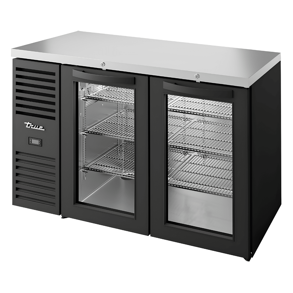 REFRIGERADOR BAJO BARRA TRUE TBR52-RISZ1-L-B-GG-1 | Refrigerador Bajo-Barra | 2 Puertas de Vidrio | Acero Inoxidable | Restaurante Bar Cafetería | Refrigerador Contra Barra Cervecero Enfriador de Bebidas Bajo Barra Botellero Exhibidor Acero Inoxidable Bar Cantina Restaurante Cervecería Antro Negocio