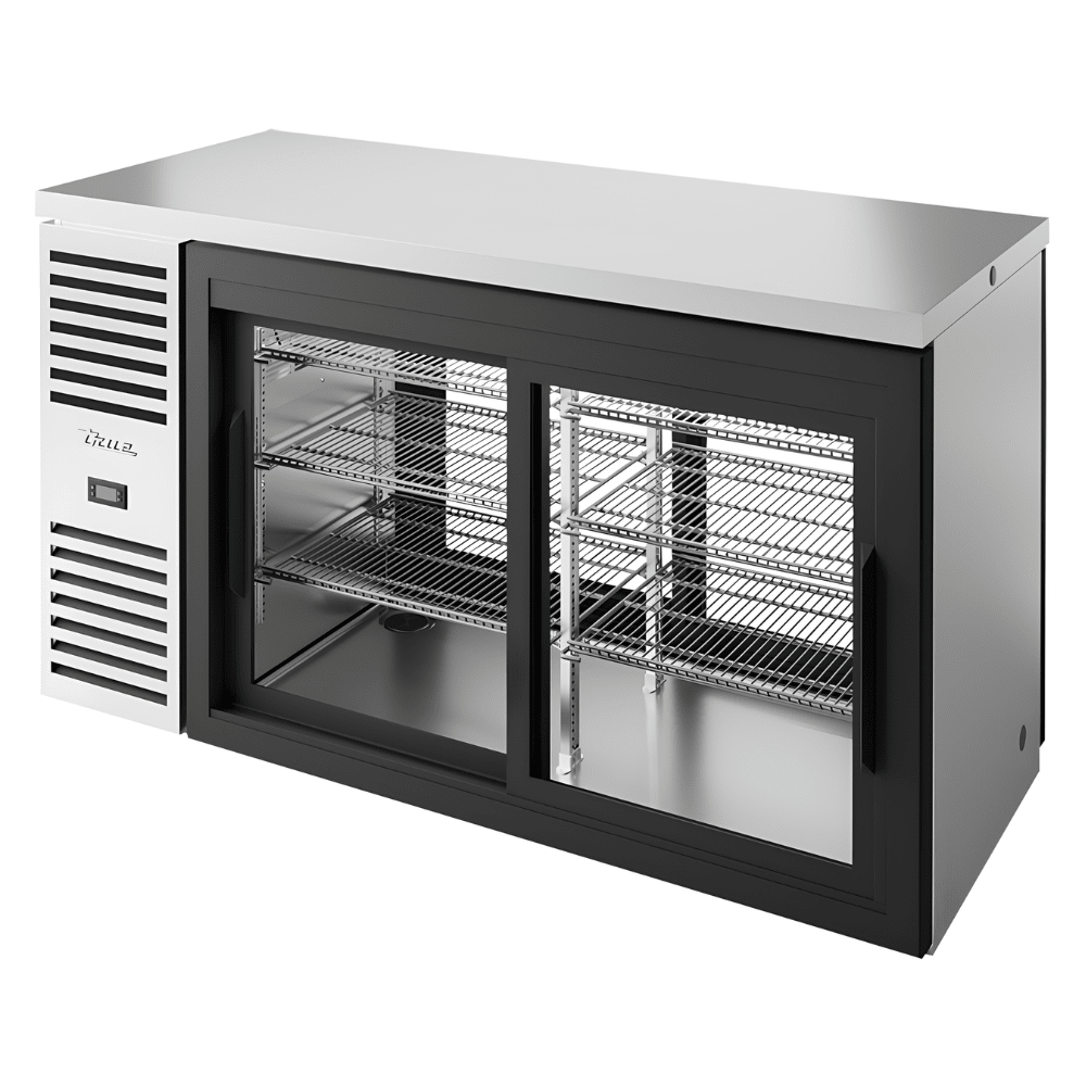 REFRIGERADOR BAJO BARRA TRUE TBR60-PTSZ1-L-S-11-11-1 | Refrigerador Bajo Barra | 6 Estantes | 2 Puertas | Acero Inoxidable | Restaurante Bar Cafetería | Refrigerador Contra Barra Cervecero Enfriador de Bebidas Bajo Barra Botellero Exhibidor Acero Inoxidable Bar Cantina Restaurante Cervecería Antro Negocio