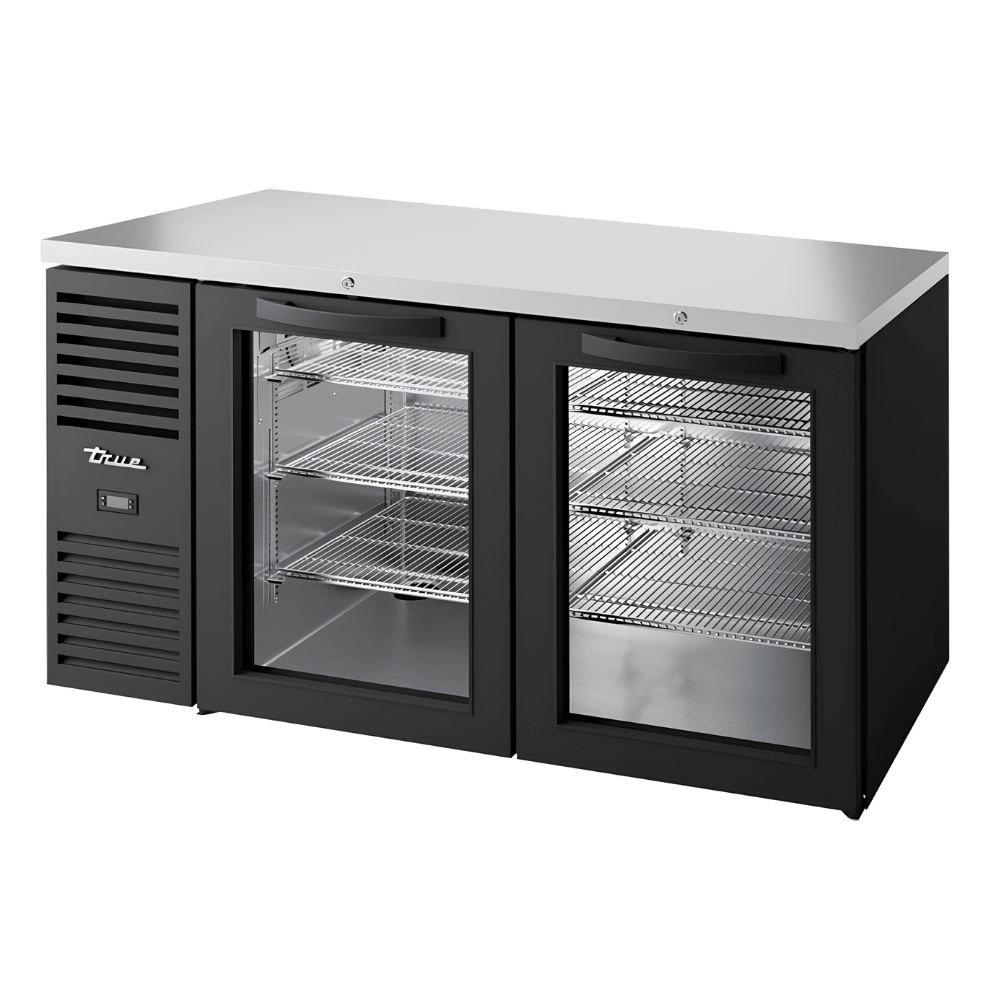 REFRIGERADOR BAJO BARRA TRUE TBR60-RISZ1-L-B-GG-1 | Refrigerador Bajo Barra | 2 Puertas | 6 Estantes | Acero Inoxidable | Restaurante Bar Cafetería | Refrigerador Contra Barra Cervecero Enfriador de Bebidas Bajo Barra Botellero Exhibidor Acero Inoxidable Bar Cantina Restaurante Cervecería Antro Negocio