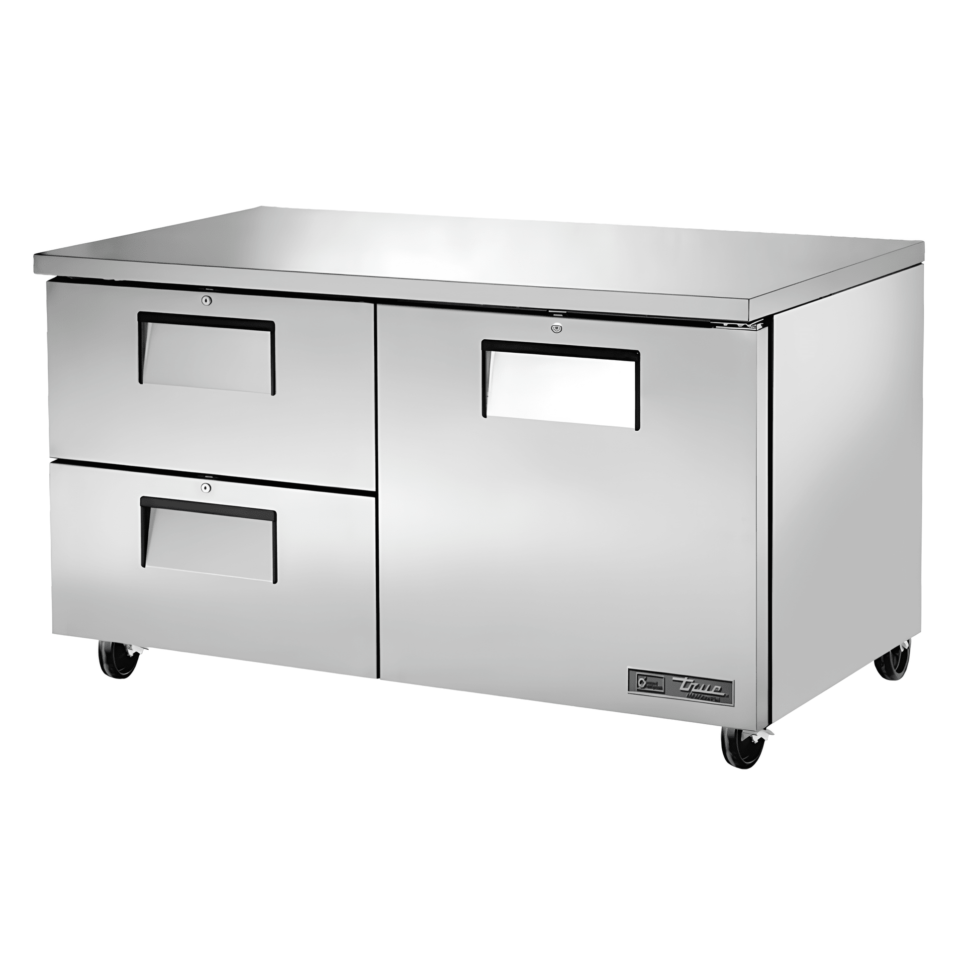 REFRIGERADOR BAJO MOSTRADOR TRUE TUC-60D-2-HC | Refrigerador con Cajones | 2 Cajones | 1 Puerta | Restaurante Bar Cocina Industrial | Mesa de Trabajo Refrigerada Refrigerador Bajo Mostrador Bajo Barra Conservador Cocina Fría Acero Inoxidable Restaurante Cafetería Cocina Industrial Bar Cremería Hotel