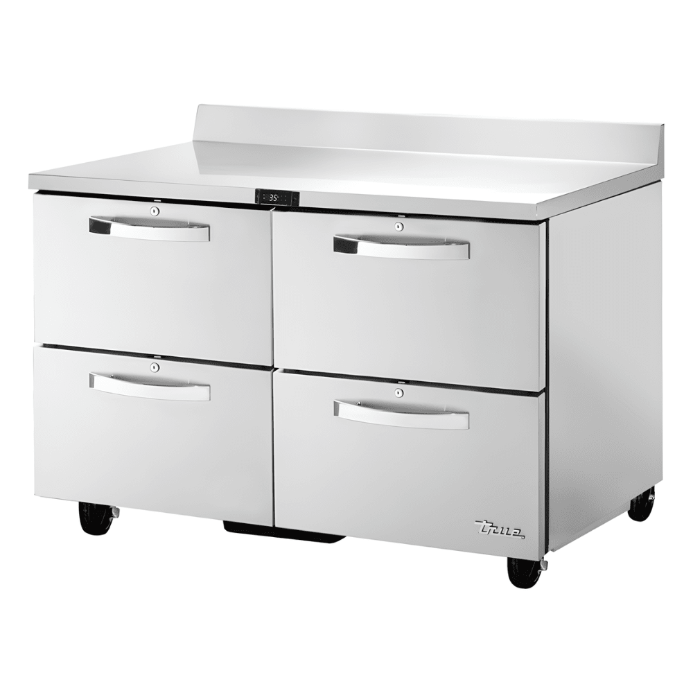 REFRIGERADOR BAJO MOSTRADOR TRUE TWT-48D-4-HC~SPEC3 | Refrigerador con Cajones | 4 Cajones | Restaurante Bar Cocina Industrial | Mesa de Trabajo Refrigerada Refrigerador Bajo Mostrador Bajo Barra Conservador Cocina Fría Acero Inoxidable Restaurante Cafetería Cocina Industrial Bar Cremería Hotel