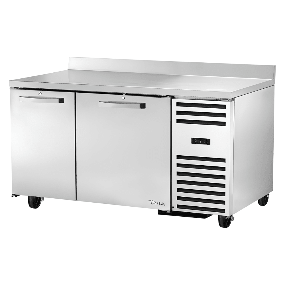 REFRIGERADOR BAJO MOSTRADOR TRUE TWT-60-32-HC~SPEC3 | Refrigerador | 2 Puertas Sólidas | 4 Estantes | Restaurante Bar Cocina Industrial | Mesa de Trabajo Refrigerada Refrigerador Bajo Mostrador Bajo Barra Conservador Cocina Fría Acero Inoxidable Restaurante Cafetería Cocina Industrial Bar Cremería Hotel
