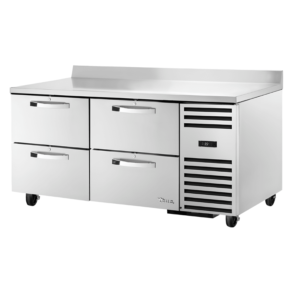REFRIGERADOR BAJO MOSTRADOR TRUE TWT-67D-4-HC~SPEC3 | Refrigerador | 4 Cajones | Restaurante Bar Cocina Industrial | Mesa de Trabajo Refrigerada Refrigerador Bajo Mostrador Bajo Barra Conservador Cocina Fría Acero Inoxidable Restaurante Cafetería Cocina Industrial Bar Cremería Hotel