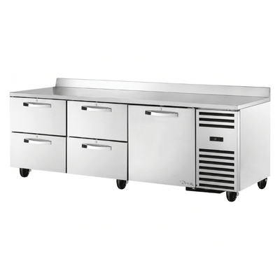 REFRIGERADOR BAJO MOSTRADOR TRUE TWT-93D-4-HC~SPEC3 | Refrigerador | 1 Puerta | 4 Cajones | 2 Estantes | Restaurante Bar Cocina Industrial