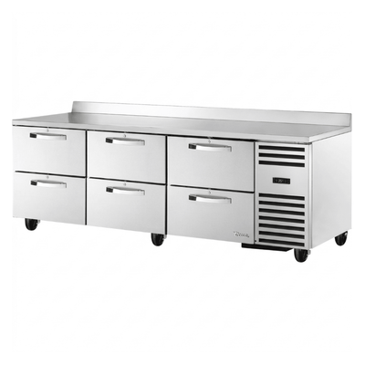 REFRIGERADOR BAJO MOSTRADOR TRUE TWT-93D-6-HC~SPEC3 | Refrigerador | 6 Cajones | Acero Inoxidable | Restaurante Bar Cocina Industrial