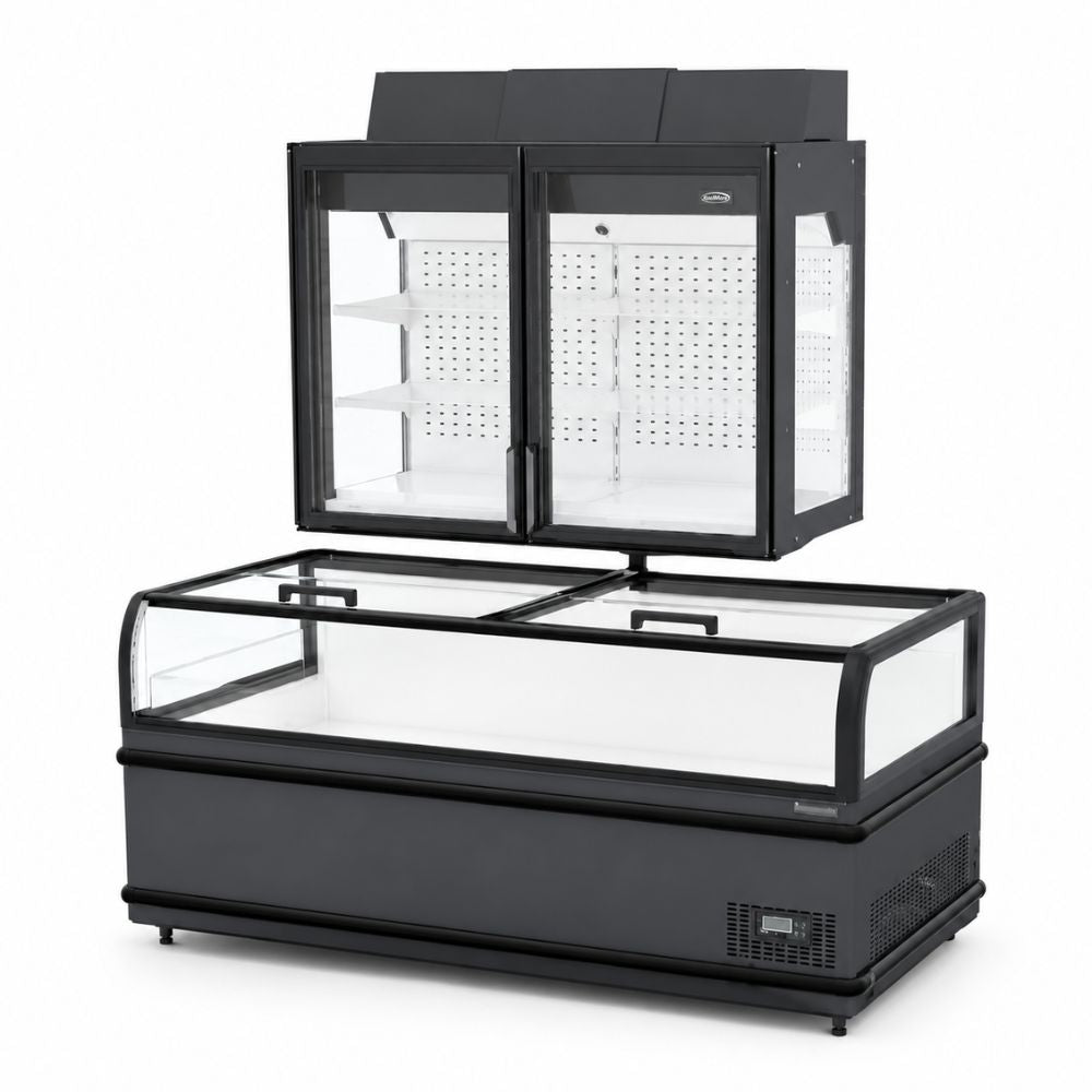 REFRIGERADOR CONGELADOR VERTICAL CRT UPD1400FV 200-088-031 | Exhibidor Dual | Supermercados Tiendas de autoservicio Tiendas de conveniencia Minisupers Mercados Autoservicios Mayoristas Distribuidores de alimentos Cadenas comerciales