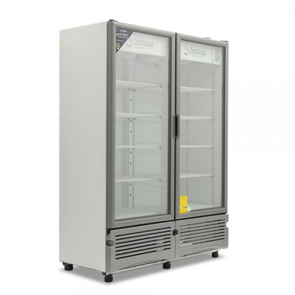 REFRIGERADOR IMBERA 1023306G342D | Refrigerador Vertical | 2 Puertas Cristal | 42 Pies Cúbicos |Pastelería Abarrotes Carnicería Hotel Restaurante Lácteos Cocina Cremería Comercios Insumos Hotel Panadería Refresquero Latas Bar.