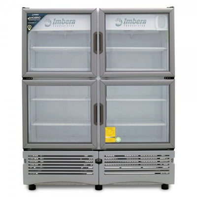 REFRIGERADOR IMBERA 1023530VRQ35D | Refrigerador Vertical | 4 Puertas Cristal | 35 Pies Cúbicos | Cremería Comercios Carnicería Abarrotes Latas Bar Restaurante Lácteos Industrial Cocina Insumos Hotel Panadería Refresquero.