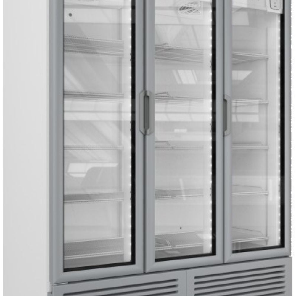 REFRIGERADOR IMBERA 1023825G342D | Refrigerador Vertical | 3 Puertas Cristal | 42 Pies Cúbicos | Refresquero Cremerías Carnicería Abarrotes Latas Industrial Cocina Comercios Insumos Hotel Panadería Bar.