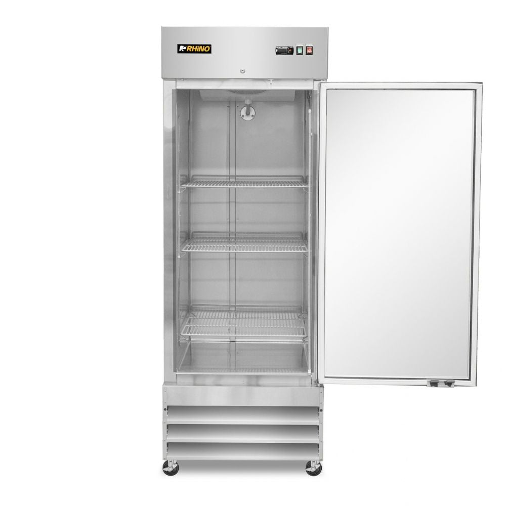 REFRIGERADOR RHINO REVECRI-23 | Refrigerador Vertical | 1 Puerta Cristal | Capacidad: 21 Pies Cúbicos | Cocina Hotel Restaurante