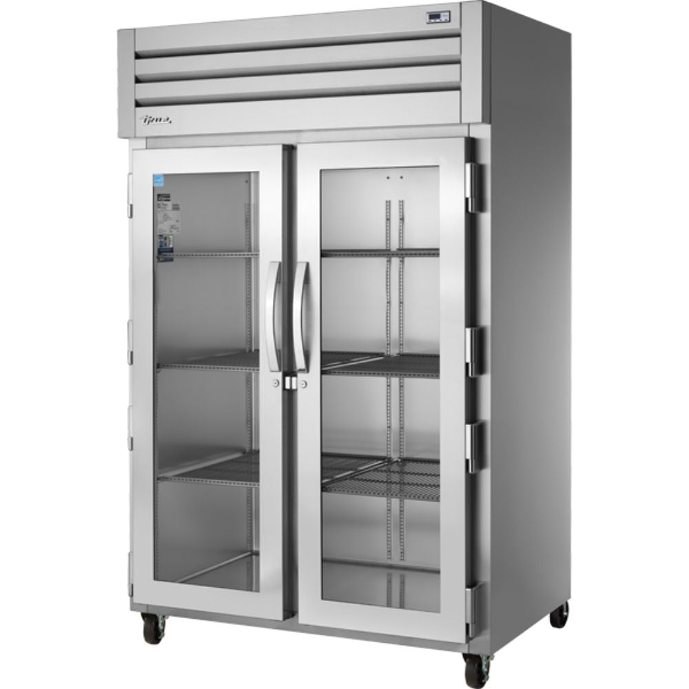 REFRIGERADOR TRUE STG2R-2G-HC | Refrigerador Vertical | 2 Puertas Cristal | Acero Inoxidable Aluminio | Restaurante Patelería Restaurante Lácteos Industrial Cocina Cremería Comercios Insumos Carnicería Hotel Panadería Refresquero Latas Bar Abarrotes 