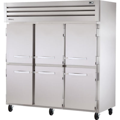 REFRIGERADOR TRUE STG3R-6HS | Refrigerador Vertical | 6 Medias Puertas Solidas | Acero Inoxidable Aluminio | Restaurante Cocina Industrial Restaurante Lácteos Industrial Cocina Cremería Comercios Insumos Carnicería Hotel Panadería Refresquero Latas Bar Abarrotes 