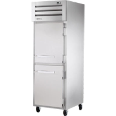 REFRIGERADOR TRUE STR1R-2HS-HC | Refrigerador Vertical | 2 Medias Puertas Solidas | Acero Inoxidable Aluminio | Restaurante Cocina Industrial Panadería Restaurante Lácteos Industrial Cocina Cremería Comercios Insumos Carnicería Hotel Panadería Refresquero Latas Bar Abarrotes 