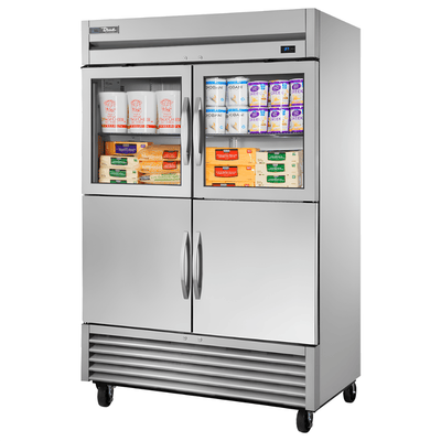 REFRIGERADOR TRUE TS-49-2-G-2-HC~FGD01 | Refrigerador Vertical | 4 Puertas | 6 Estantes | Acero Inoxidable | Restaurante Lácteos Industrial