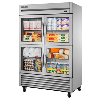 REFRIGERADOR TS-49G-4-HC~FGD01 | Refrigerador Vertical | 4 Puertas | 6 Estantes | Acero Inoxidable | Restaurante Lácteos Industrial