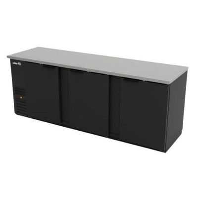 REFRIGERADOR ASBER ABBC-94 HC / S-HC | Refrigerador Contra Barra | 3 Puertas Solidas | 6 Parrillas | 34.4 Pies Cúbicos | Evaporación Automática | Cocina Hotel Fonda | Restaurante Cafetería Bar Bebidas Conservar Cerveza 