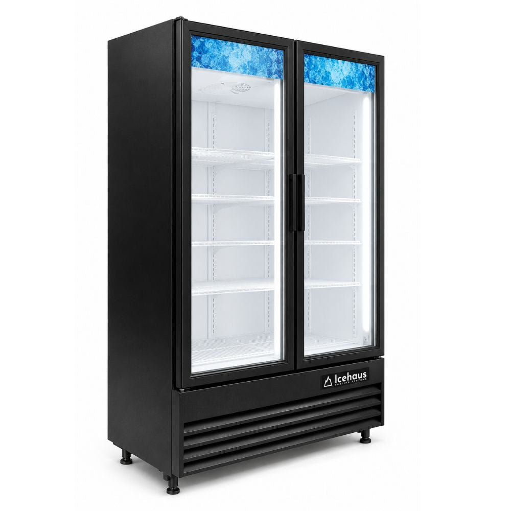 REFRIGERADOR ICEHAUS RVC-2PC-1123 | Refrigerador Vertical Comercial | 2 Puertas | 39.6 ft3 Pies Cúbicos - 1123 Litros | Super Mercado Merchandisers