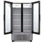 REFRIGERADOR IMBERA 1023618 VRD35 D BMAD LED GRI | Refrigerador Enfriador Vertical | 2 Puertas Cristal | 35 Pies Cúbicos | Super Mercado Abarrotes Carnicería