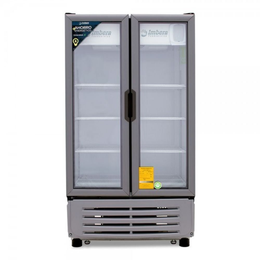 REFRIGERADOR IMBERA 1023803VR19D | Refrigerador  Vertical |  2 Puertas Cristal | 19 Pies Cúbicos |  Hotel Restaurante Carnicerías Cremerías Bar Hotel Abarrotes Cocina Comercios Insumos Panadería Refresquero Latas Bar  Lácteos Industrial.