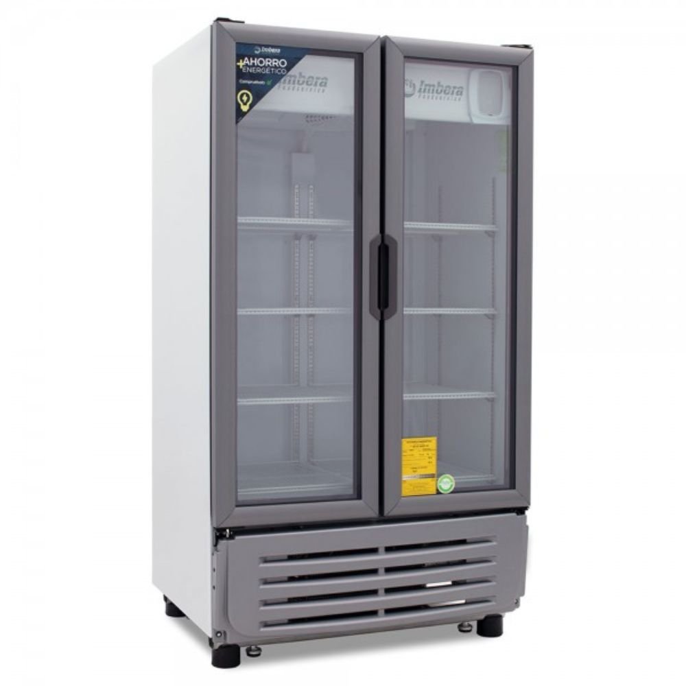 REFRIGERADOR IMBERA 1023803VR19D | Refrigerador  Vertical |  2 Puertas Cristal | 19 Pies Cúbicos |  Hotel Restaurante Carnicerías Cremerías Bar Hotel Abarrotes Cocina Comercios Insumos Panadería Refresquero Latas Bar  Lácteos Industrial.