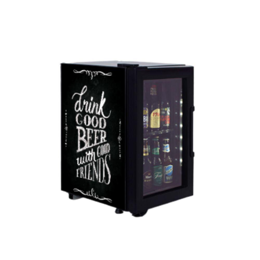 REFRIGERADOR IMBERA PIZARRON 1023558SVC01-B1 | Refrigerador Mini Bar Exhibidor | 1 Puerta Cristal | 1.9 Pies Cúbicos | Bar Hotel Restaurante Cocina Cremería Comercios Insumos Panadería Refresquero Industrial Carnicería Abarrotes.