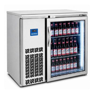 REFRIGERADOR INFRICO ERV60IIGD | Frente Mostrador Back Bar | Acero Inoxidable | 2 Puertas | 362 L | Restaurante Bar Hotel Bares Restaurantes Hoteles Cafeterías Cervecerías Antros / clubes Salones de eventos Cocinas comerciales con área de bebidas