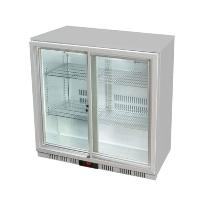 REFRIGERADOR KEITER KREPPSLAND METGN-220L | Refrigerador Contrabarra Back Bar | 2 Puertas | Acero Inoxidable | Cocina Industrial Bar Hotel