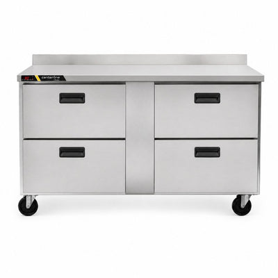 REFRIGERADOR MESA DE TRABAJO CENTERLINE CLUC-60R-DW-WT | Refrigerador Mesa de Trabajo Bajo Barra | 16.94 Pies Cúbicos | 4 Cajones Sólidos | Acero Inoxidable | Cafetería Hotel Restaurante | Mesa de Trabajo Refrigerada Refrigerador Bajo Mostrador Bajo Barra Conservador Cocina Fría Acero Inoxidable Restaurante Cafetería Cocina Industrial Bar Cremería Hotel