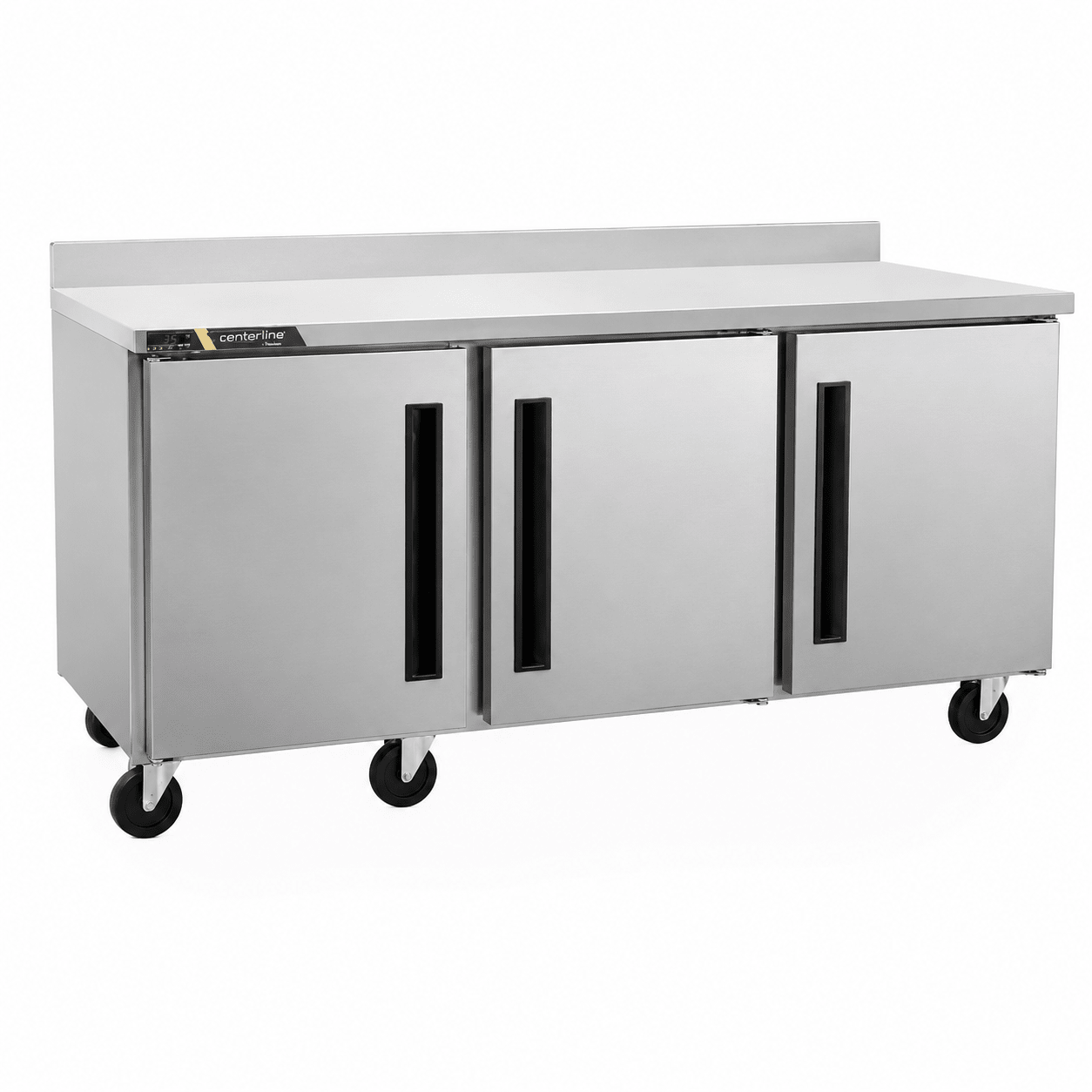 REFRIGERADOR MESA DE TRABAJO CENTERLINE CLUC-72R-SD-WTRRR | Refrigerador Mesa de Trabajo Bajo Barra | 18.80 Pies Cúbicos | 3 Puertas Sólidas | Acero Inoxidable | Bistró Hotel Bar | Mesa de Trabajo Refrigerada Refrigerador Bajo Mostrador Bajo Barra Conservador Cocina Fría Acero Inoxidable Restaurante Cafetería Cocina Industrial Bar Cremería Hotel