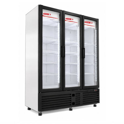 REFRIGERADOR TORREY 1023688 TVC42-3P | Refrigerador Exhibidor Vertical | 3 Puertas Cristal | 41 Pies Cúbicos | Bar Tiendas Carnicería Abarrotes | Refrigerador Vertical Comercial Conservador Enfriador Exhibidor de 1 2 3 Puertas Acero Inoxidable Restaurante Cocina Industrial Cremería Carnicería Abarrotes Hotel Negocio