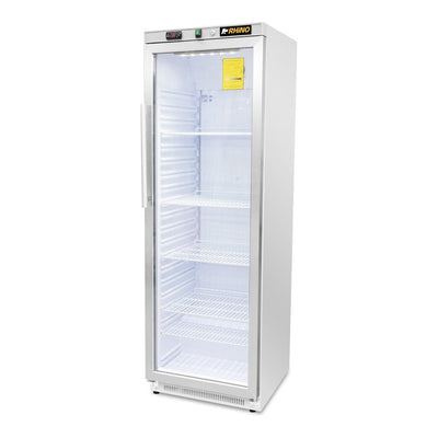 REFRIGERADOR RHINO REVEAB-13C | Refrigerador Vertical | 1 Puerta Cristal | Capacidad 13 Pies Cúbicos | Tienda Cafetería Restaurante