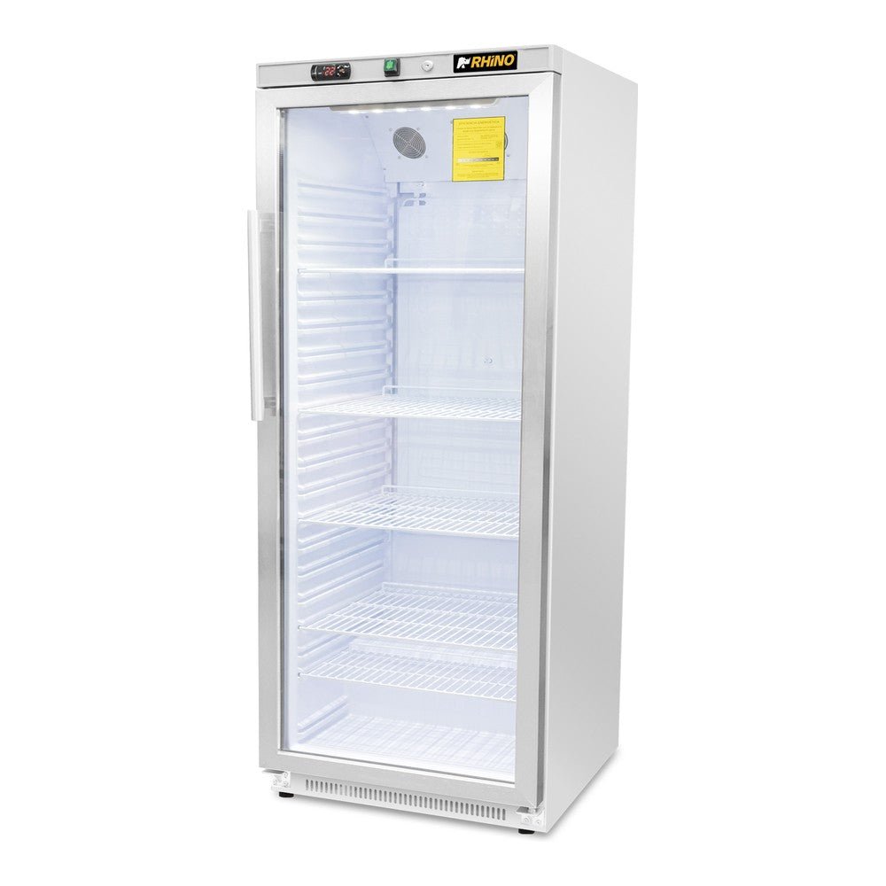 REFRIGERADOR RHINO REVEAB-19C | Refrigerador Vertical | 1 Puerta Cristal | Capacidad 20 Pies Cúbicos | Tienda Cafetería Restaurante