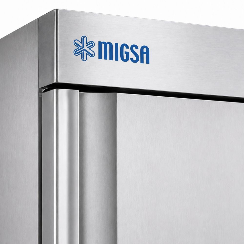 REFRIGERADOR MIGSA UR-27C-1 | Refrigerador Refrigerador Vertical 1 Puerta Solida | 650 Litros | Acero Inoxidable | Bistró Carnicería Abarrotes | Refrigerador Vertical Comercial Conservador Enfriador Exhibidor de 1 2 3 Puertas Acero Inoxidable Restaurante Cocina Industrial Cremería Carnicería Abarrotes Hotel Negocio