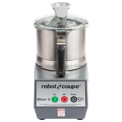 Robot Coupe BLIXER 2 Procesador  Alimentos Monofásico Tazón Acero Inoxidable Velocidad Simple - Procesadores Alimentos / Ralladores / Cortadores - Robot Coupe - KitchenMax Store