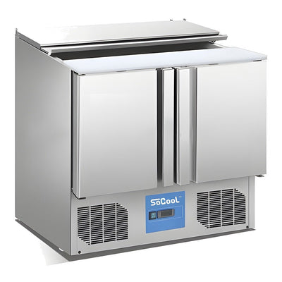 Barra Fría Migsa S902, barra fría para ensaladas, en acero inoxidable.