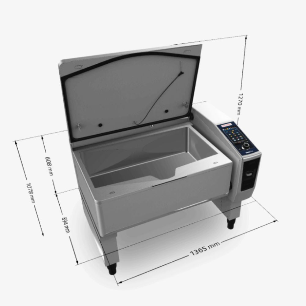 SARTENETA RATIONAL WW9ENRA.0002515 iVario Pro XL ESTANDAR | Sarteneta Profesional para Cocina Industrial | 1 Cuba | 150 Litros Volumen Útil | Buffet Restaurantes Hostelería