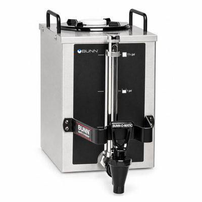 SERVIDOR DE CAFÉ BUNN 1.5GPR-FF, TOP HNDL 20950.0004 | Contenedor Servidor de Café Percoladora 1.5 Galones / 5.7 Litros | Manijas Superiores |  Acero Inoxidable | Tienda  Conveniencia Oficina Industrial