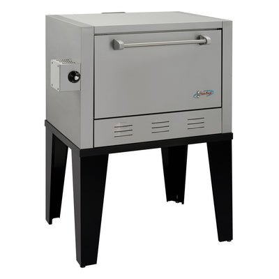 Horno San Son Zhs, gas, en acero inoxidable.