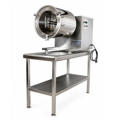 TECNODAC D-100 | Deshebradora Continua con Mesa | 9 Kg | Acero Inoxidable | para Deshebrar Carne Rápidamente | Deshebradora de Carne para Deshebrar Carnitas Pollo Res Comercial Acero Inoxidable Carnicería Restaurante Cocina Industrial Taquería Negocio Cremería